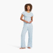 Pointelle Pajama Pant Set | Ditsy Pearl