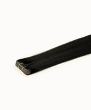 Jet Black, 16" Invisible Tape In Extensions, #N01