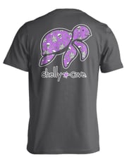 SKELETON PATTERN TURTLE COMFORT COLORS TEE