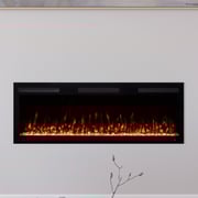 Modern Ember Vibrance 50-in Smart Linear Electric Fireplace with Crystal Ember Bed
