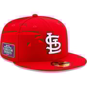 New Era St. Louis Cardinals Red On-Field 2023 World Tour London Series 59FIFTY Fitted Hat