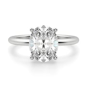 Basket Set Classic Oval Cut 0.50 ct Center Engagement Ring Diamond Nexus Alternative