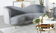 Coaster Furniture Sophia Channel Tufted Velvet Fabric Loveseat