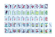 The Classic Line: Cornflower Blue Mahjong Tiles