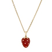 Petite Strawberry Agate Pendant
