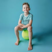 Print Short Sleeve Pajama Set with Shorts in Jade Tennis