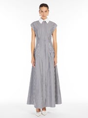 Long poplin dress - LOCUSTA