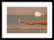 High Heel Kicks Black Framed Print