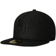 Men's Tampa Bay Rays New Era Black Primary Logo Basic 59FIFTY Fitted Hat