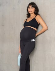 Black Sporty Support Maternity Leggings
