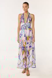 Long Dress Caliz - Blue Macro Lilium
