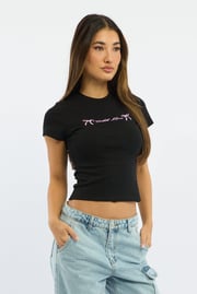 Black Graphic Tee Short Sleeve
