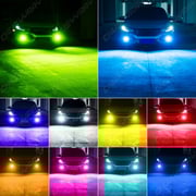 H11 H8 H9 RGB 27SMD LED Fog Light Bulbs Driving Lamp DRL Yellow Ice Blue Green