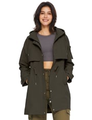 Long Hooded Windbreaker