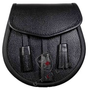 Kilt Sporran – Daywear, Classic Black Leather