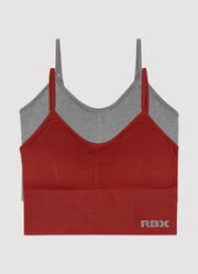 Seamless Longline Ribbed Bralette 2-Pack - RBX Active