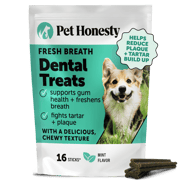 Fresh Breath Dental Treat Sticks for Dogs - Mint (16 Ct Pouch)