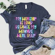 My Worship is Loud V-Neck