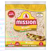 Mission Wheat & White Tortilla Wraps