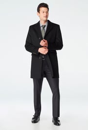 Heartford Navy Overcoat