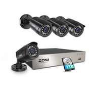 C106 1080P 8 Channel Wired DVR System + Optional 2TB Drive