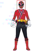 Power Rangers Samurai Red Samurai Ranger Helmet 3D Printed Cosplay Accessory Prop