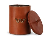 Leather Wrapped Candle