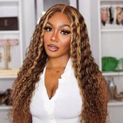 Pre-Plucked 13x6 Water Wave HD Lace Frontal Wig PPB Wear Go Glueless Wigs For Women