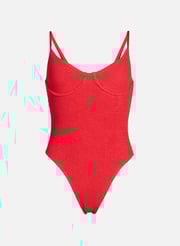 Maillot 1 pièce texturé Gracie | Rose