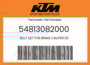 BOLT SET FOR BRAKE CALIPER 03
