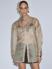 Sheer Short Sleeve Shirts