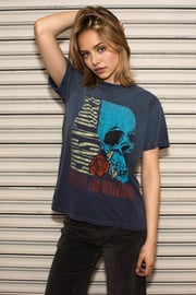 Guns N Roses Flower Skull Tee