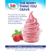 Dole Soft Serve Mix - Strawberry - Bag (4.4 lbs)