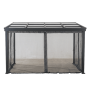 SUNJOY Black+Dark Grey Replacement Mosquito Netting For Lean On PC Top Gazebo A102002101 Sold At Rona