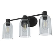 Lochemeade Smoked Glass 3 Light Vanity
