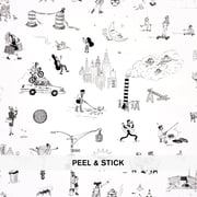 JOANA AVILLEZ'S STREET SCENES PEEL & STICK - BLACK & WHITE