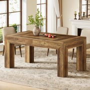 63" Dining Table, Modern Kitchen Dinner Table for 4-6 People