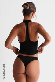 Racerback Tank Top - Black