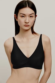 3D Smile Support Contrast Plunge Bra