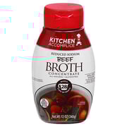 Kitchen Accomplice Broth Concentrate Reduced Sodium Beef - 12 Oz