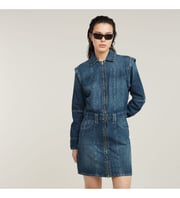Biker dress blue