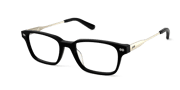 The Finley - Mixed Material Black Gold Metal