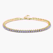 Isabella Opal Blue Tennis Anklet