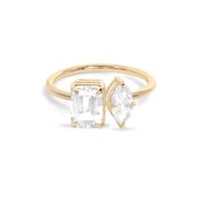 Double Date Toi Et Moi Topaz Ring