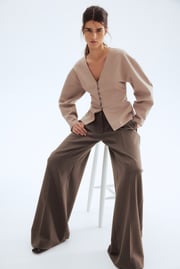 Cardigan with Defined Waist