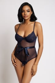 Solange Sheer Open Teddy