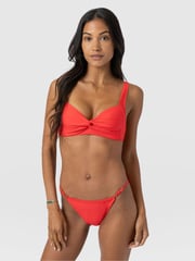 Faye Adjustable Bikini Bottom - Red