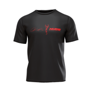 HUGE x OLIVER RED ON BLACK T-Shirt