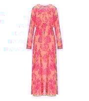 Essentiel Antwerp Hardware Pink Floral Long Dress