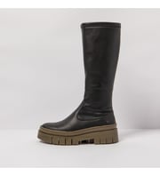 Botas de couro 1956 Nappa preto, b urdeos